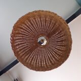 Vintage wicker pendant light Ø55cm