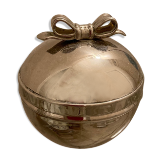 candy box or silver metal jewelry box