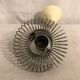 Suspension ceiling spyrale stainless steel cylinder 50s vintage