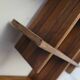 Vintage wooden wall shelf – post-war design (1930s-1940s)