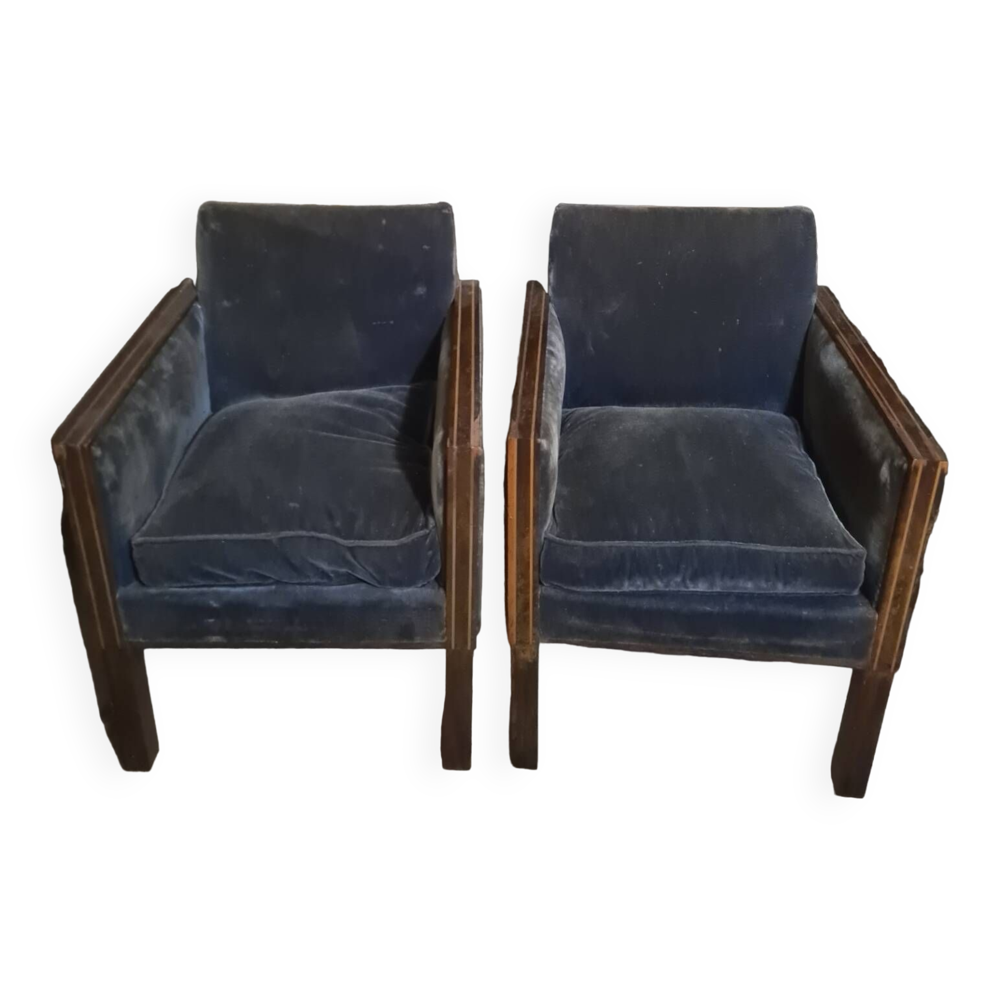 2 vintage armchairs