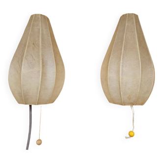 Paire applique mural  "Cocoon " 1960