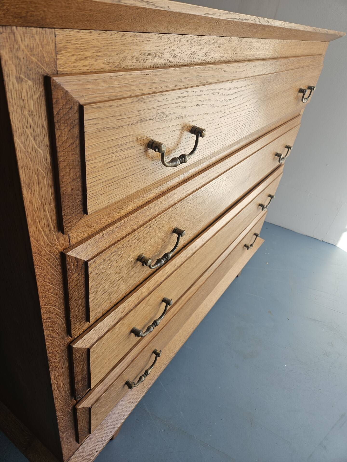 Antique wooden commode in Scandinavian style