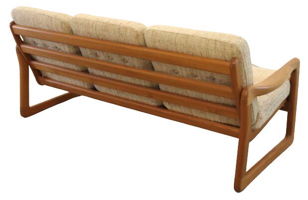 Holstebro deense vintage teak bank 'Karstoff'