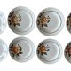 8 antique flat plates in Saint-Amand earthenware (Nord)