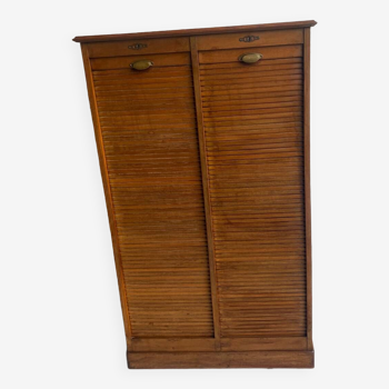 Oak filing cabinet early 20th