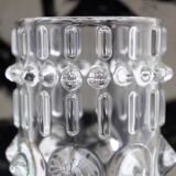 Vintage Sklo Union Molded Glass Vase 1970