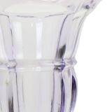 Purple Art Deco Vase Pressed Glass 1930s