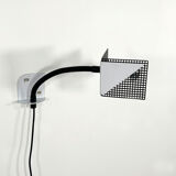 Adjustable metal wall lamp with geometric shapes, 1980