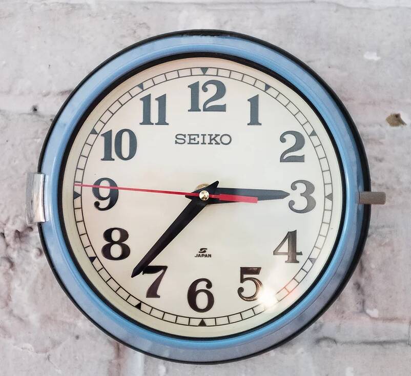 Vintage Seiko wall clock made in Japan