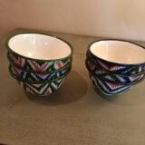Teapot and six bowls