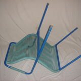 Armchair turquoise scoubidou exceptional!