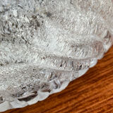 Vintage 1980s Round Molded Glass Ice Cube Wall Sconce