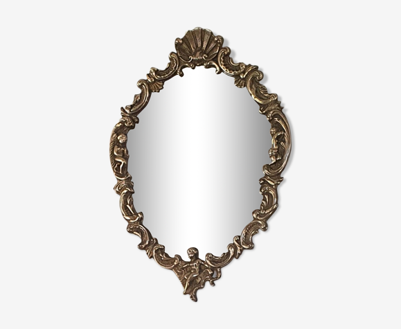 Miroir doré 42x29cm