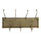 Gold metal mesh wall coat rack