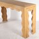 Console « vagues » en rotin