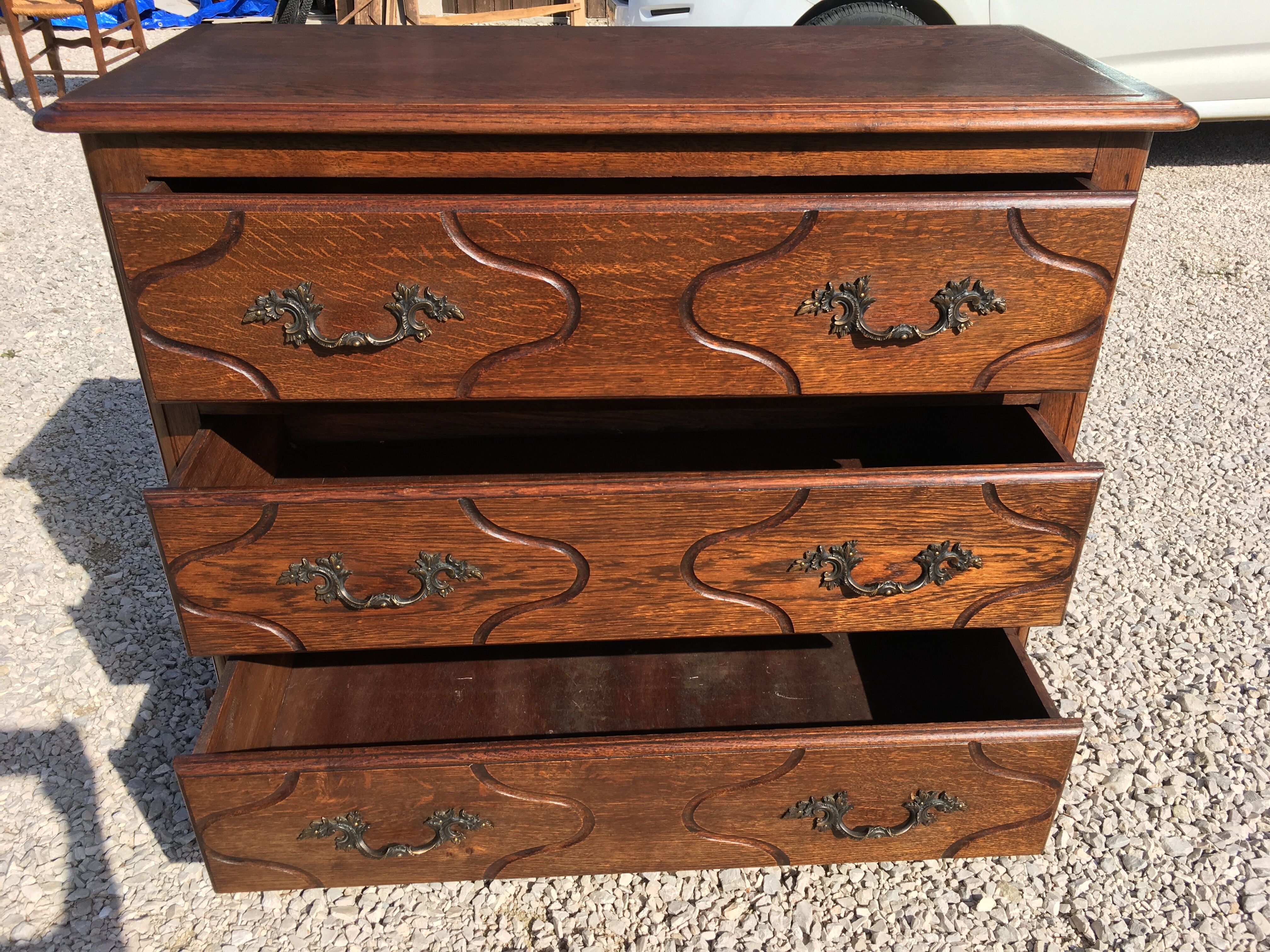 Oak dresser 3 drawers