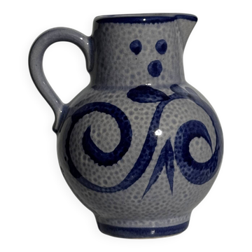 Blue mini carafe West Germany H14.5