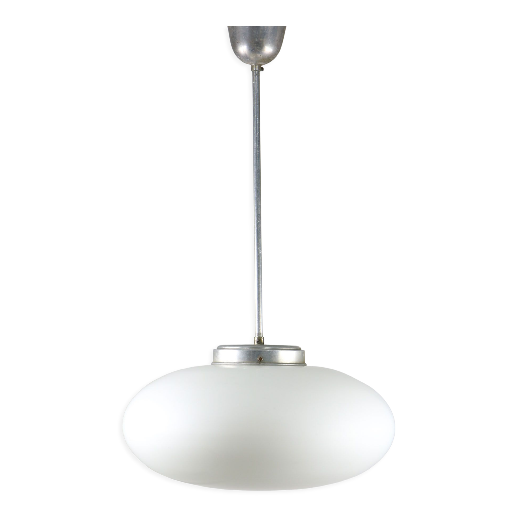 Mid-century Italian Oval Opaline Lamp
