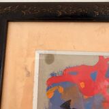 Framed Paper Painting WILLIAM BRUI contemporary abstract modernism