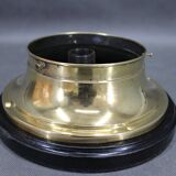 1920s Secession Brass and Glass Table lamp, Czechoslovakia