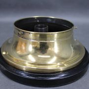 1920s Secession Brass and Glass Table lamp, Czechoslovakia
