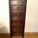 Chest of drawers with 5 drawers and one solid wood shelf