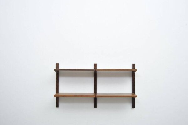 Étagère vintage Royal System en noyer par Poul Cadovius, 1950