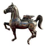 Vintage horse-shaped metal lighter