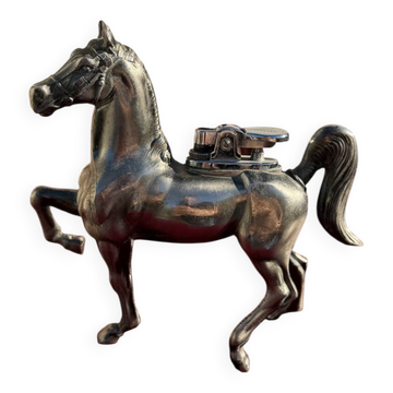 Vintage horse-shaped metal lighter
