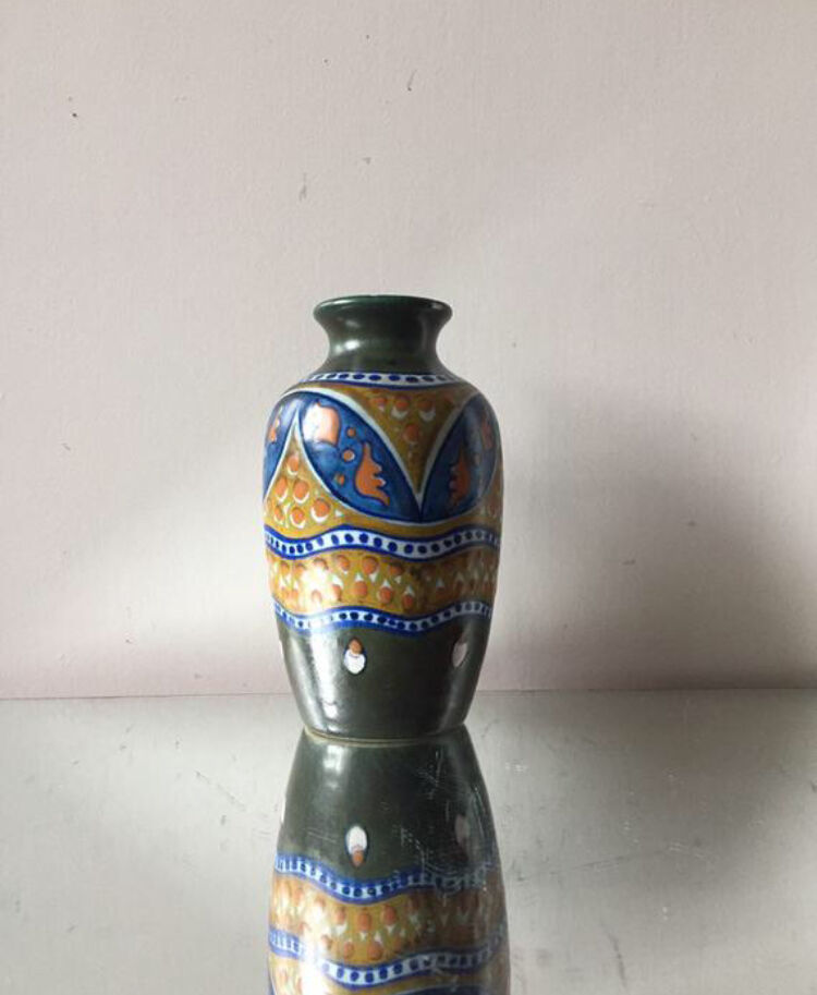 Dutch Vase Art Deco Gouda Massa Delft ware