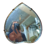 Beveled crystal mirror