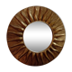Sun mirror in gold-leaf resin from the 70s