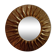 Sun mirror in gold-leaf resin from the 70s