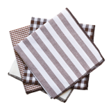 Set of 4 mismatched towels