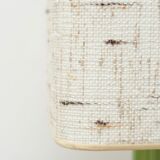 Lampe boule en bois vert pomme années 70