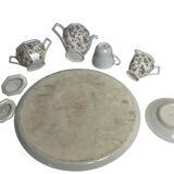 Tableware, tea service called egoist, floral decoration, 20th century