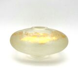 Jean-Pierre Baquère - Blown glass and gold leaf bottle - vintage 1995 - retro chic
