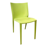 Philippe Starck, set of 8 French green chairs, design Slick XO