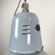 Industrial italien grey enamel lamp from Cariboni, 1970s