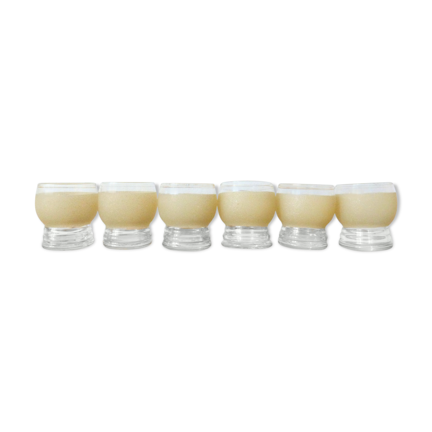 Set de 6 verres granités vintage 50/60's
