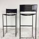 Set of two natural leather 'Spaghetti 164' bar stools by Giandomenico Belotti for Alias, Mid Century