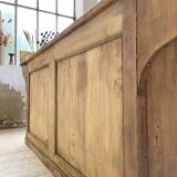 Two-sided central island counter in pine 220cm