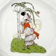 3 octagonal Art Deco plates in Médicis porcelain
