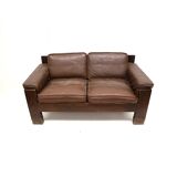 Vintage mid century modern leather design sofa 757 by Harry de Groot for Leolux, 70s