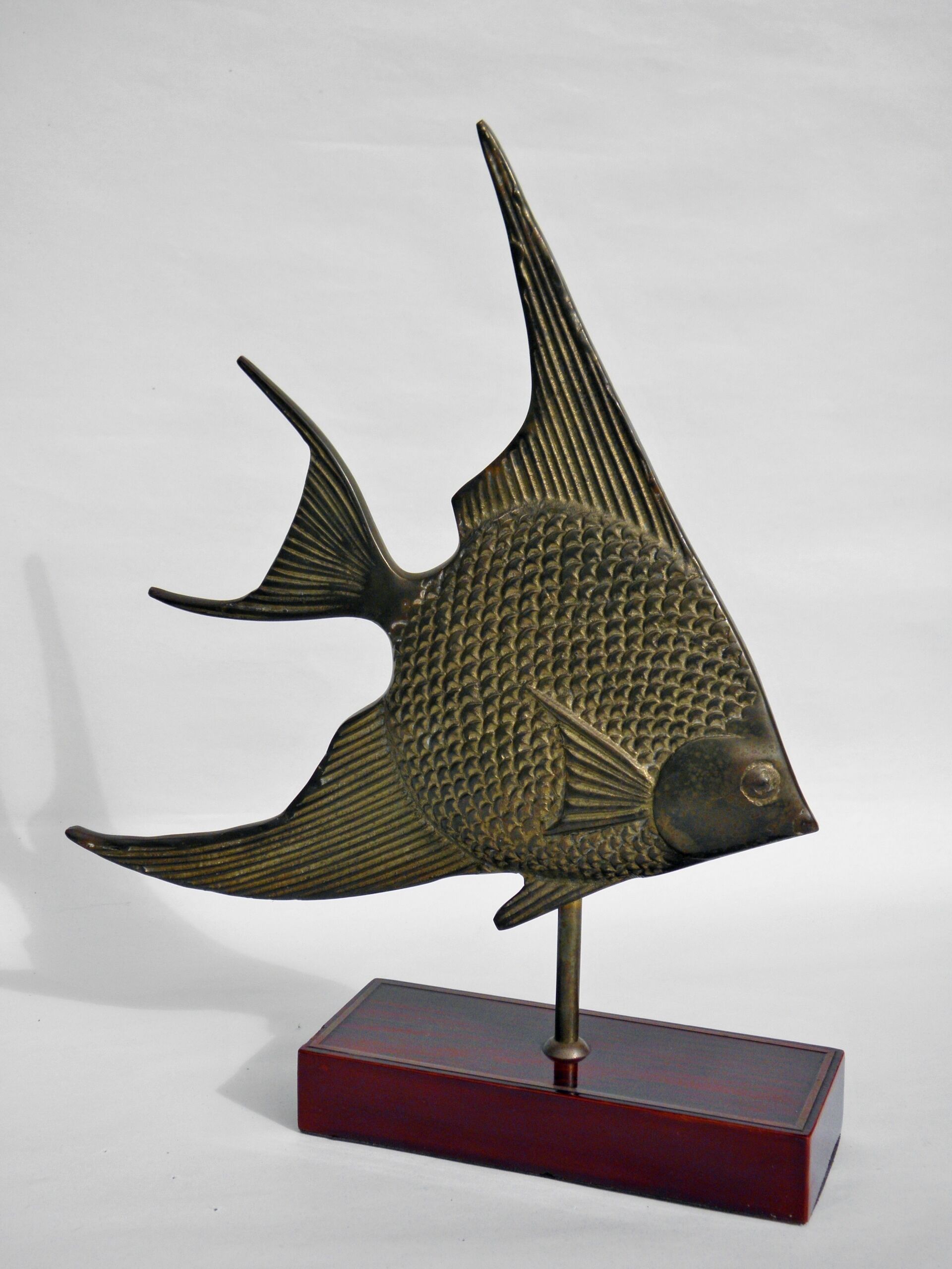 Brass fish on base 1970