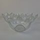 Set of 6 Bohemia Glass Flower Dessert Bowls, Czechoslovakia, circa 1960