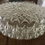 Vintage moulded glass ceiling 29cm