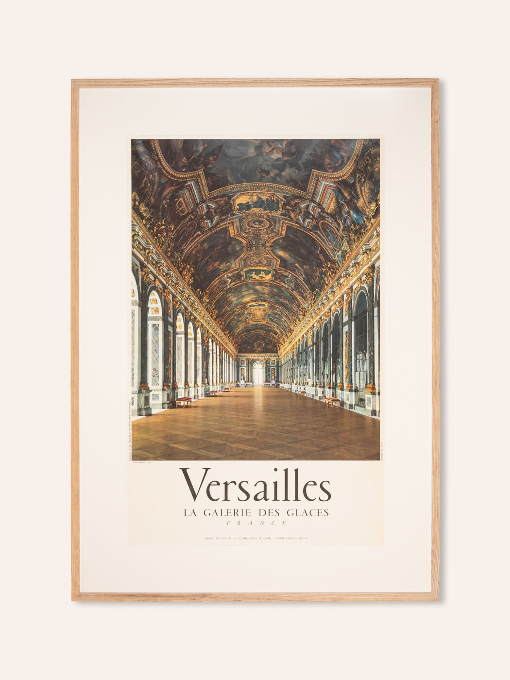 Versaille - La Galerie des Glaces, Travel Poster, 87 x 123 cm