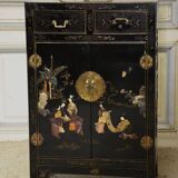 Small Chinese Buffet Decorated With Semi-Precious Stones